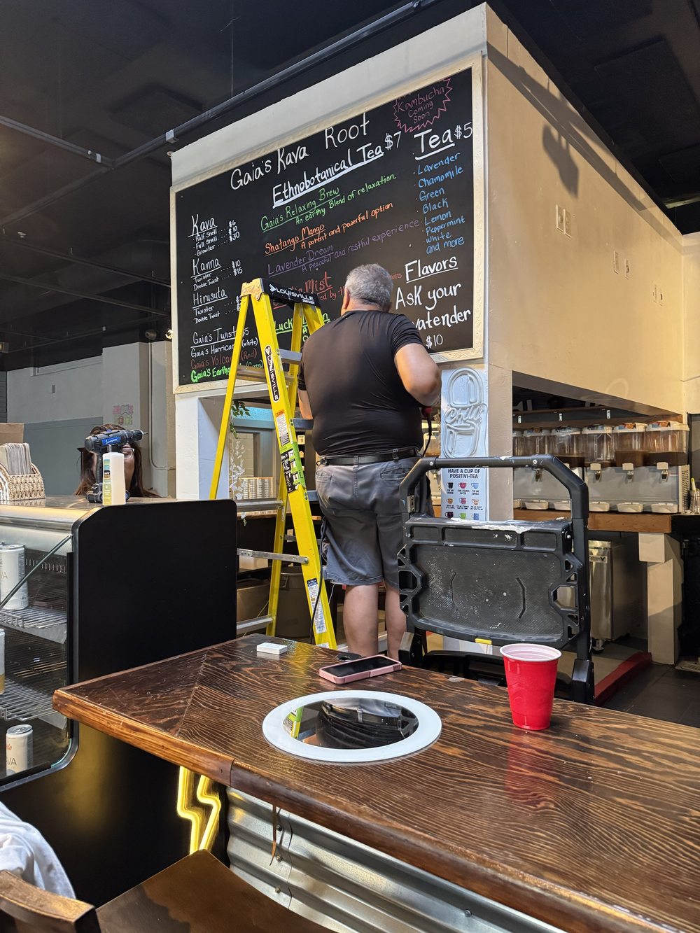 Building Gaia's menu board