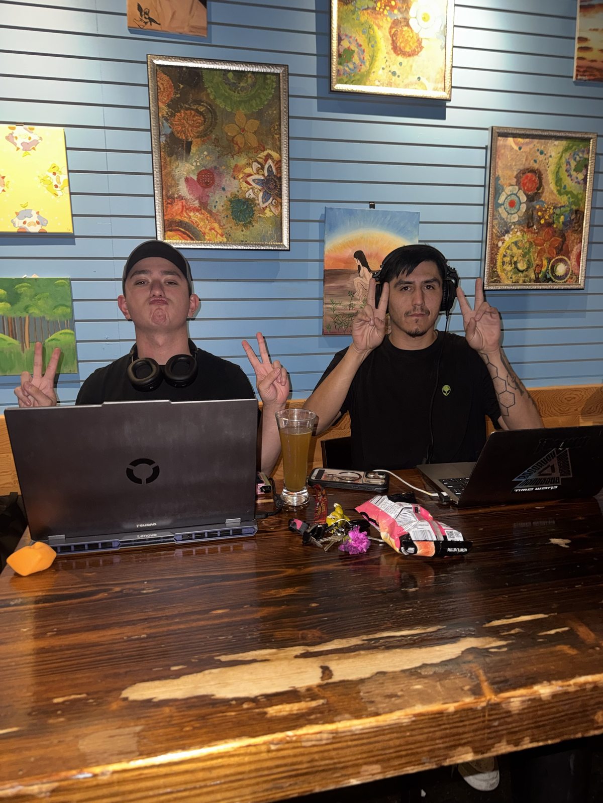 DJs at Gaia's Kava Root