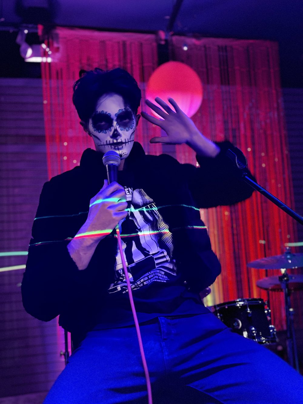 Open mic performer at Gaia's